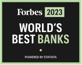 Forbes world's best banks award in 2023